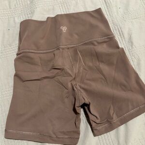 Aritzia Taupe Bike Shorts
